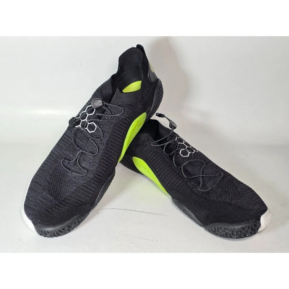 VivoBarefoot Motus Flex Men's Athletic Shoes Size 14 EU 48 Black‎ Neon Sneakers